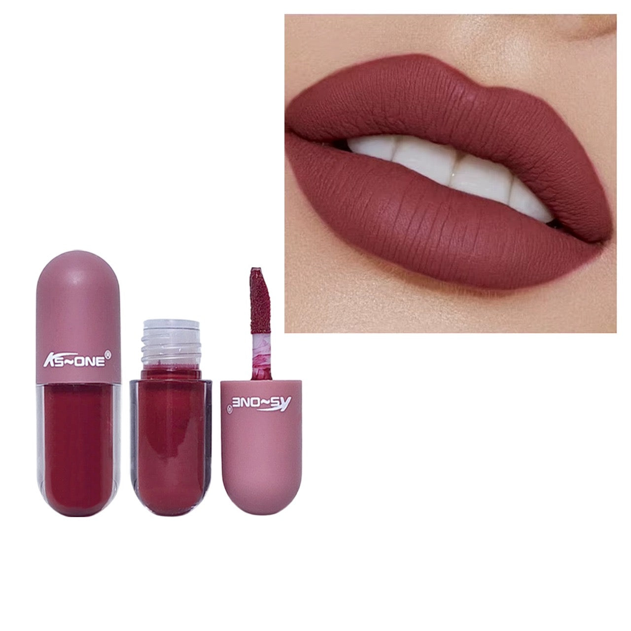 Ks-One - Mini Capsule Matte Lip Gloss Set of 12